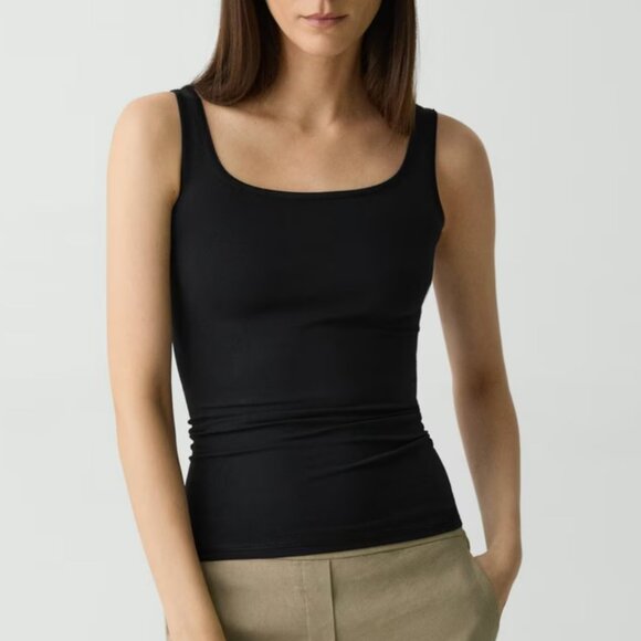 James Perse Black Women's Jersey Tank - Picture 1 of 8